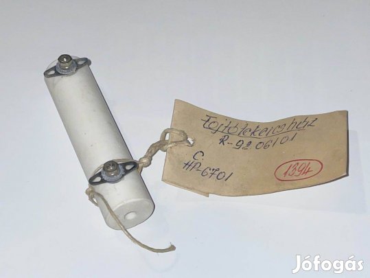 Porcelán fojtótekercs ház 80 x 20 mm kerámia hengeres csévetest