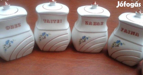 Porcelán fűszertartó garnitúra 6 db nagy méret