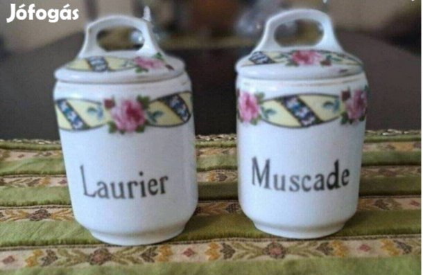 Porcelán fűszertartó pár