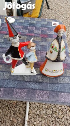 Porcelán hollóházi és más 20 db