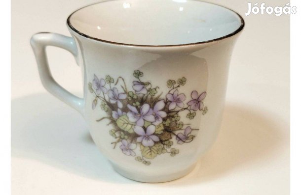 Porcelán ibolyás csésze, Realty fine porcelain