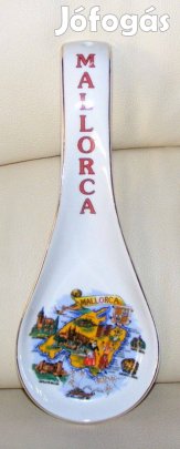 Porcelán kanáltartó falidísz Mallorca