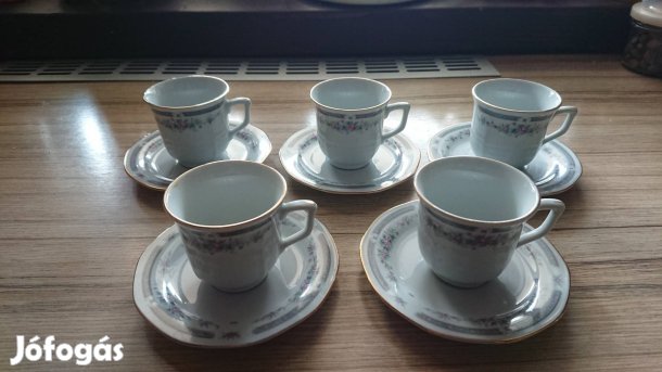 Porcelán kávés készlet 10 darabos eladó