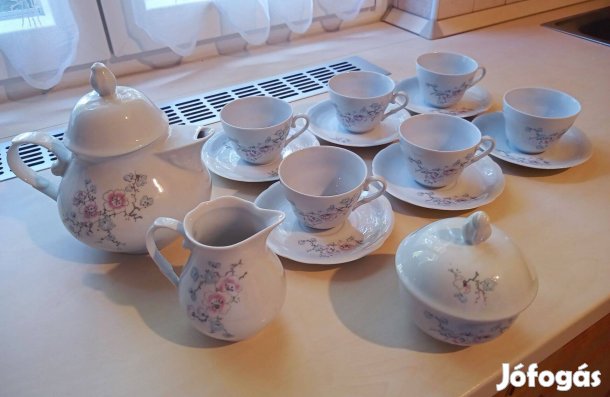 Porcelán kávés készlet (6 személyes) eladó!