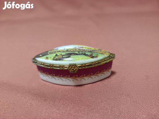 Porcelán kicsi szelence tároló tartó dísz dekoráció eladó !