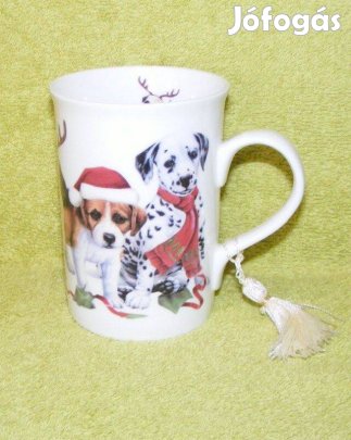 Porcelán kutyás bögre díszdobozban