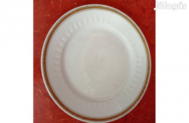 Porcelán lapostányér aranyozott szegélyes 24 cm - Kahla