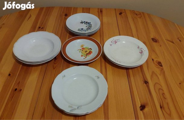 Porcelán mélytányérok, kínai, Bulgár, Zsolnay