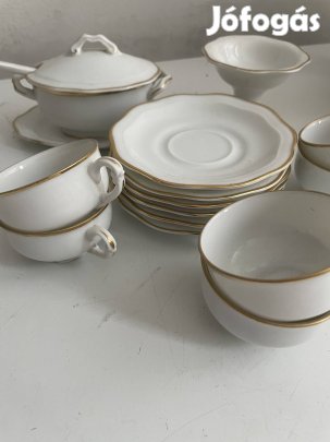 Porcelán mokkás készlet 6 fős eladó