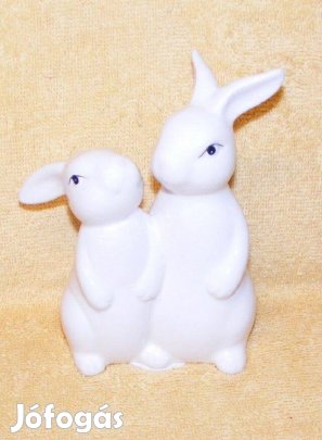 Porcelán nyuszi figura pár