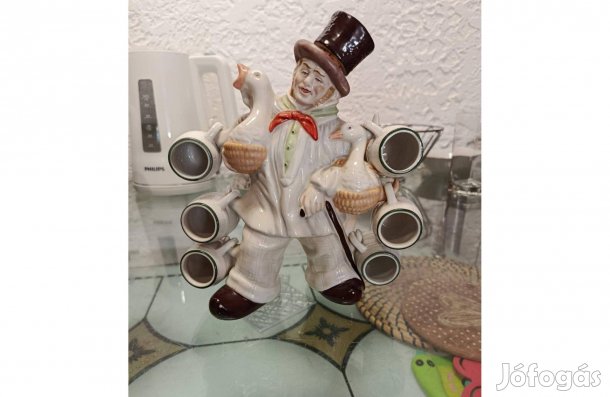 Porcelán pálinkás szett