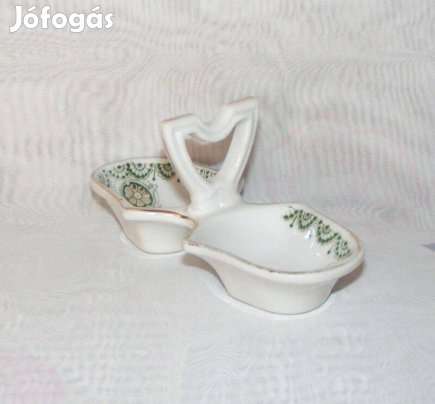Porcelán sótartó
