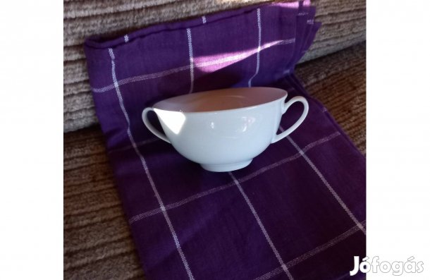 Porcelán tálka, csésze 11 cm átmérő, 7 cm magas - Új