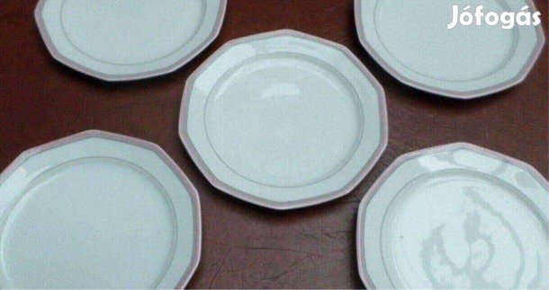 Porcelán tányér készlet 5db Új