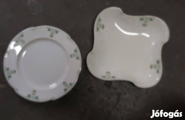 Porcelán tányér készlet, 10 darabos