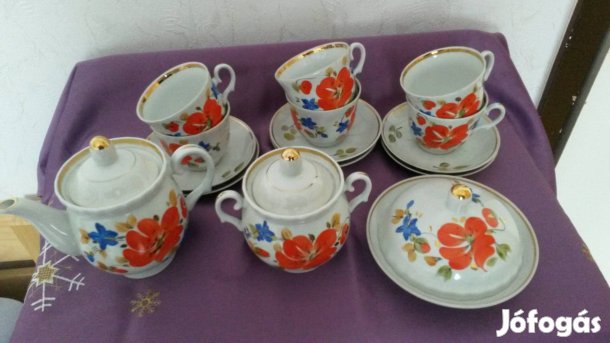 Porcelán teázó készlet 