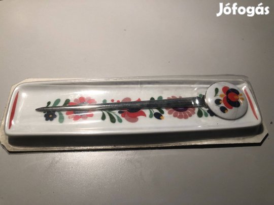Porcelán tolltartó levélnyitóval