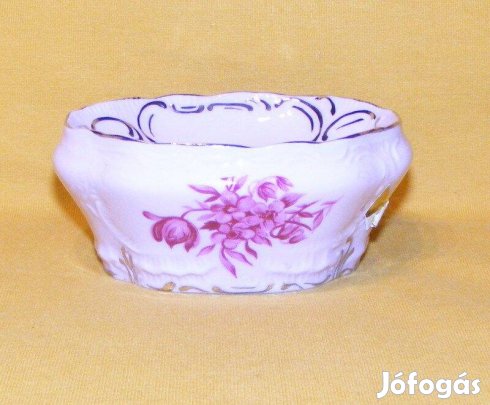 Porcelán virágos gyertyatartó Royal Dux