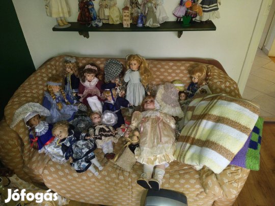 Porcelánfejű babák gyűjteménye eladó