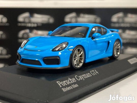 Porsche Cayman GT4 2015 Riviera blau 1:43 1/43 Minichamps
