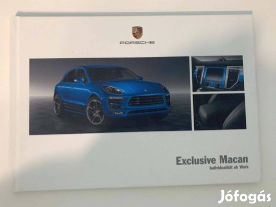 Porsche Macan keményfedeles német prospektus