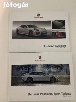 Porsche Panamera keményfedeles német prospektusok