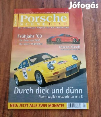 Porsche Scene LIVE Nr.3/2003 Német Porsche Magazin