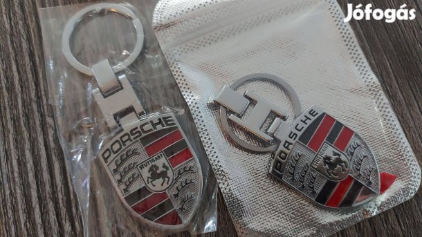 Porsche minőségi 2 oldalas Új fém kulcstartó 8900Ft ingyen szállítás