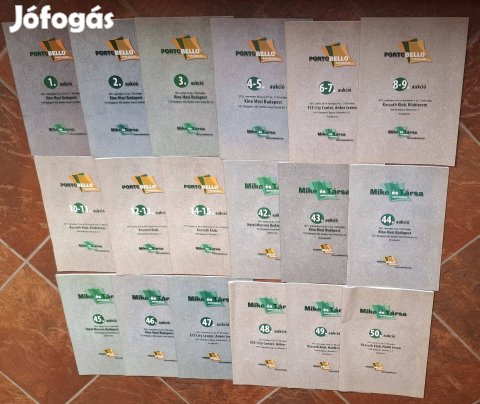 Portobello Mike és Társa antikvárium aukciós katalógusai