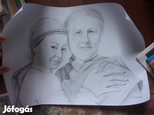 Portré rajz Újpest központ közelében