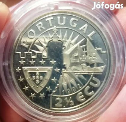Portugál 2 1/2 ECU 1992 D. Joao II