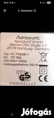 Porzsák nélküli, HEPA szűrős porszívó