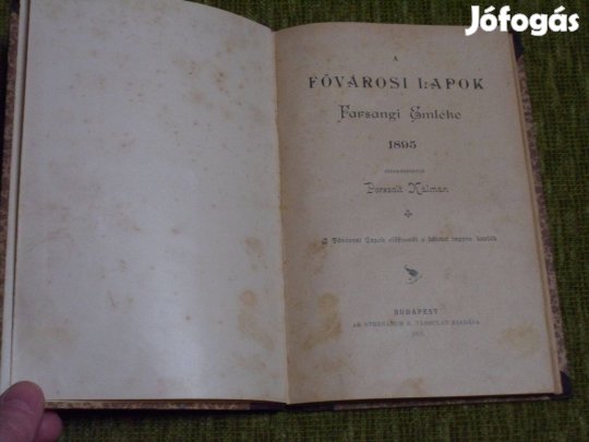 Porzsolt Kálmán: Fővárosi lapok farsangi emléke 1895. Újrakötött