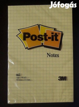 Post it Post-it 662 öntapadós jegyzettömb 102x152 mm 100 lap bontatlan