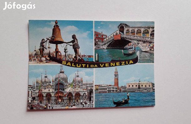 Postatiszta Velence-Venezia képeslap_