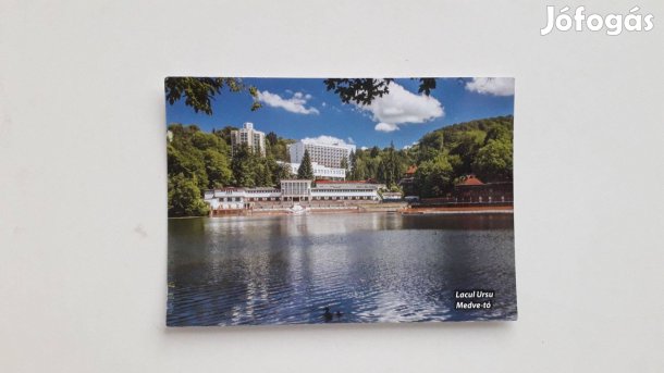 Postatiszta képeslap Medve-tó Szováta_
