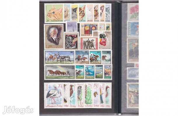 Postatiszta magyar bélyeg gyűjtemény 1968-as éves szett**