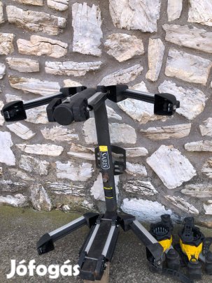 Pótkerékre rögzíthető Saris kerékpár szállító, síléc tartó