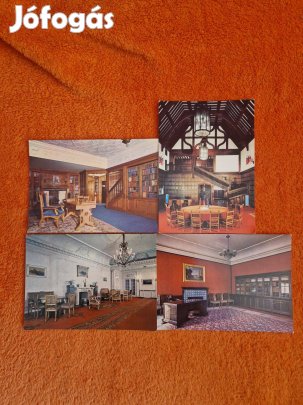 Potsdam Cecilienhof kastély képeslapok 1985. 4db