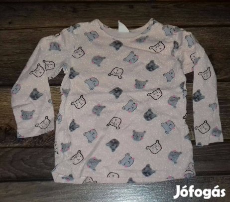 Pöttyös macis rózsaszínű felső, H&M,80-86