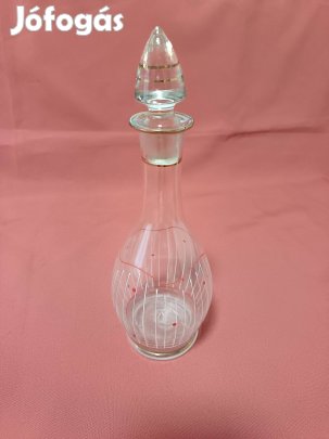 Pöttyös üveg kiöntő ital tartó eladó !