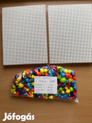 Pötyi 2 tábla, rengeteg (431 db) 4 méretű pötyi szöggel