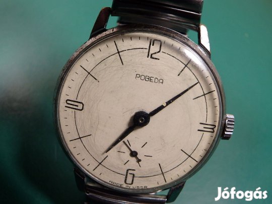 Poveda Pobeda Retro Férfi Karóra Orosz Szovjet Kézi Húzós