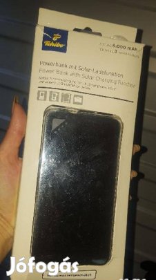 Powerbank napelemes töltő funkcióval, Új! Öko, környezetbarát termék!