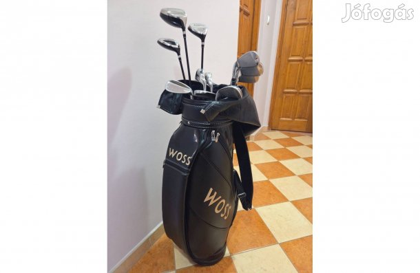 Powerbilt golfkészlet táskával és 13 db különböző ütővel