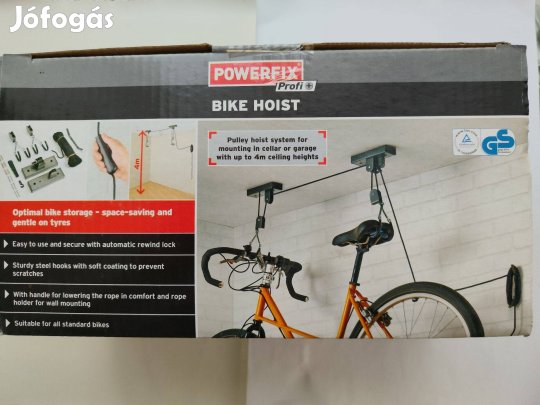 Powerfix mennyezeti kerékpártartó csörlő, (Bike Hoist)./2 db