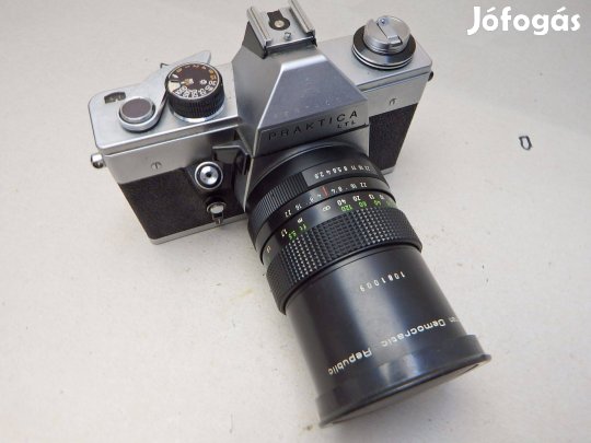 Praktica LTL Fényképezőgép Antik Régi Gyűjtőknek Pentacon 135 MM Optik