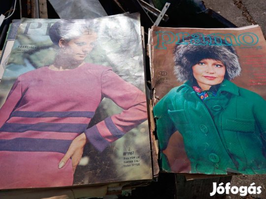 Pramo régi NDK divat újság szabásminta mellékletekkel a 60-as évek