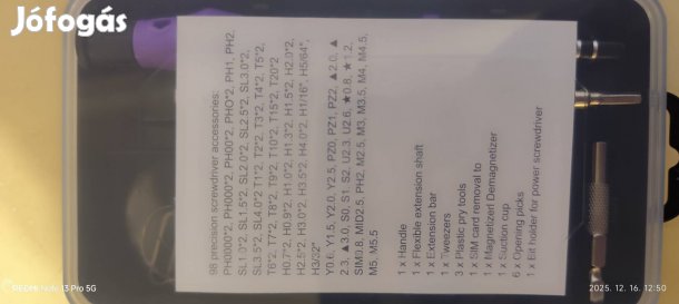 Precíziós csavarhúzó készlet 