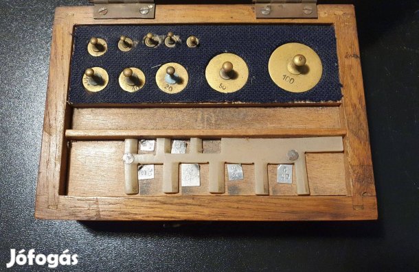 Preciziós súlykészlet sárgaréz és alumínium